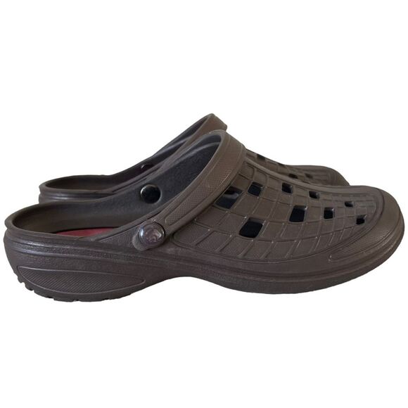 Women’s CLOGGENS brown Sz 10 waterproof clogs COMFY! - Picture 2 of 13